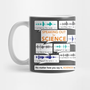 Speaking out for science: multi-speaker version Mug